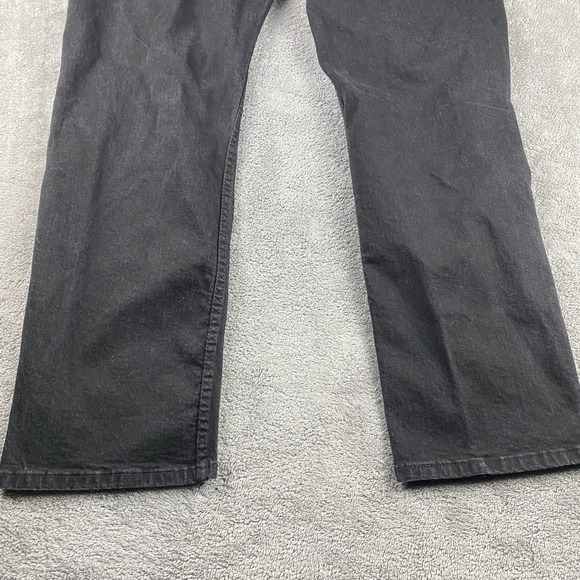Levis 514‎ Straight Jeans Mens 42x30 Black High Rise - Picture 12 of 14